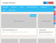 Tablet Screenshot of googleinfotech.com